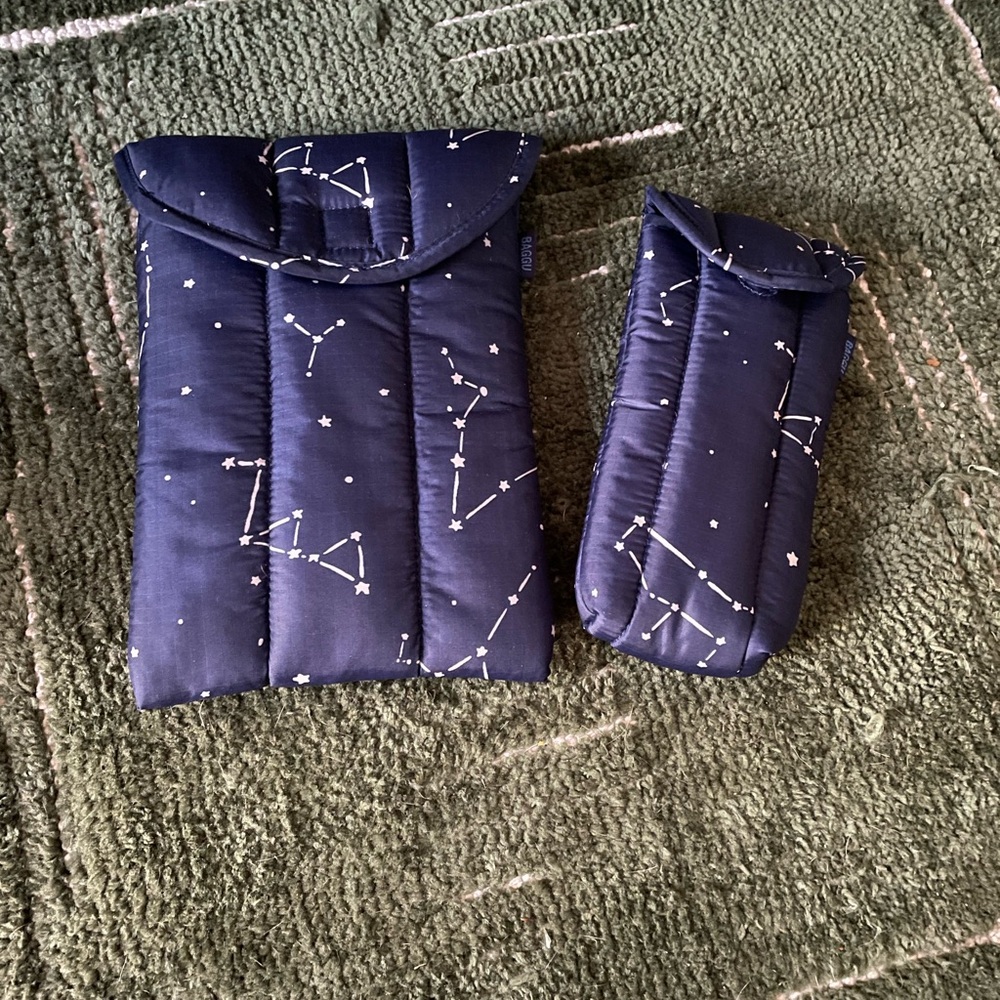 BAGGU Navy Constellation Tablet Case Set